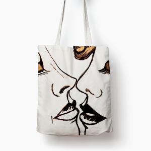 Shopper bag cotone manici lunghi – Tote bag tela canvas – Love is Love