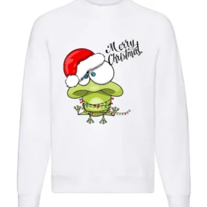 felpa di natale uomo stampa fog