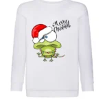 felpa natale bambini stampa fog