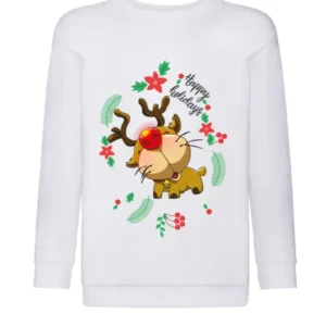 felpa natale bambini rudolph