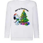felpa natale stampa snoopy