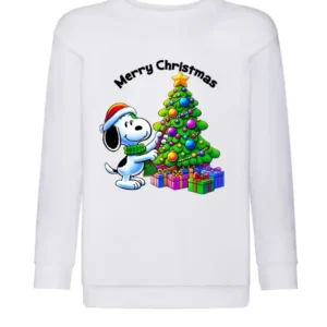 felpa natale stampa snoopy