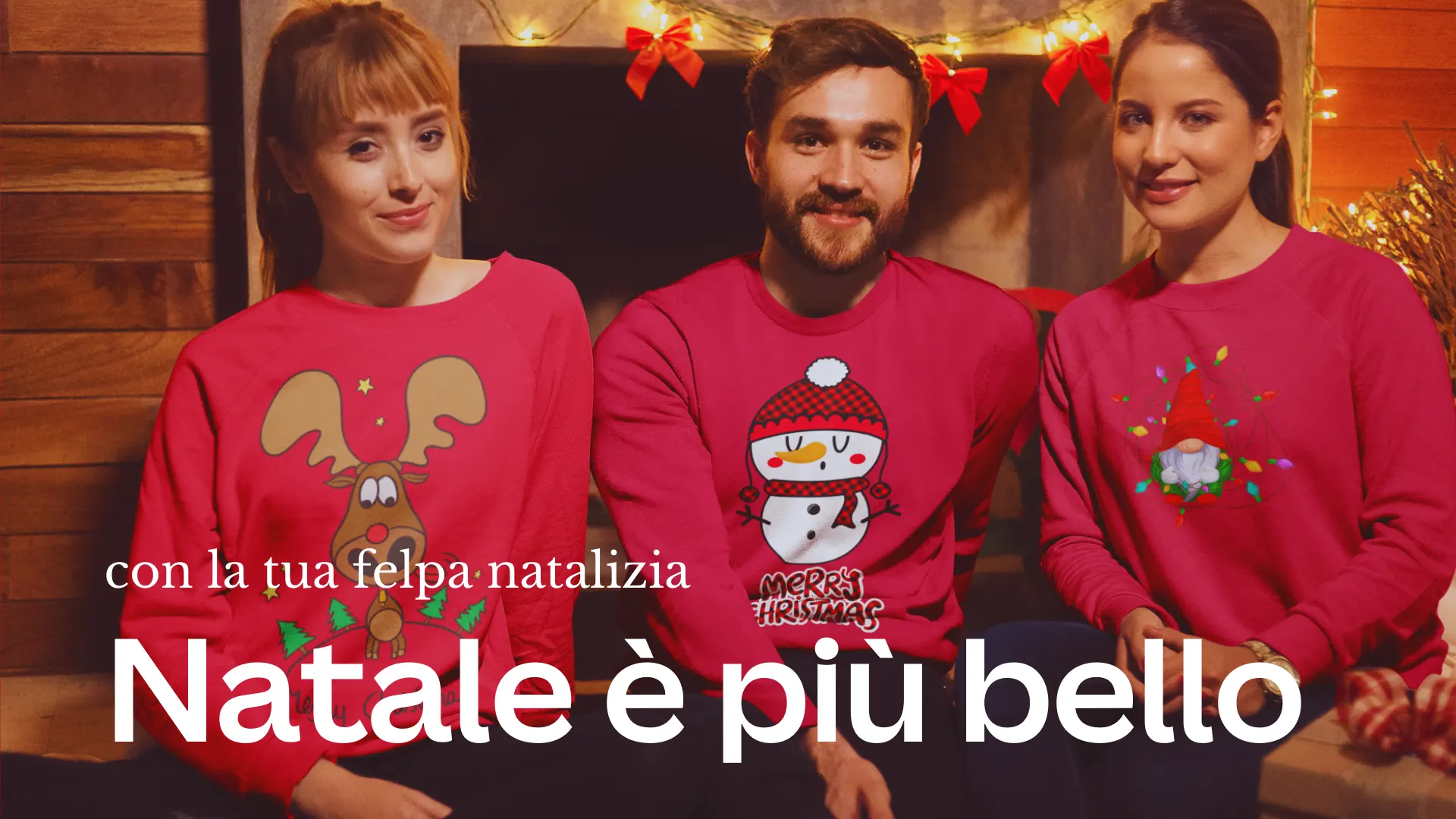 felpe di natale personalizzate