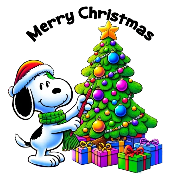 Felpa Natale donna stampa Snoopy - immagine 3