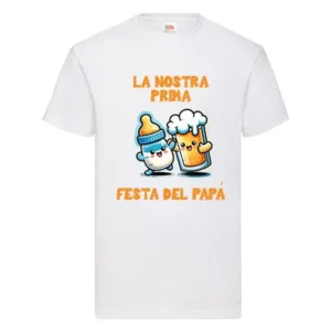 Tshirt festa del papà birra e biberon